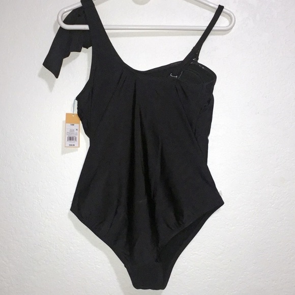 ONE LEFT! KONA SOL Black 1 Piece Plus Swimsuit 18W - Picture 6 of 8